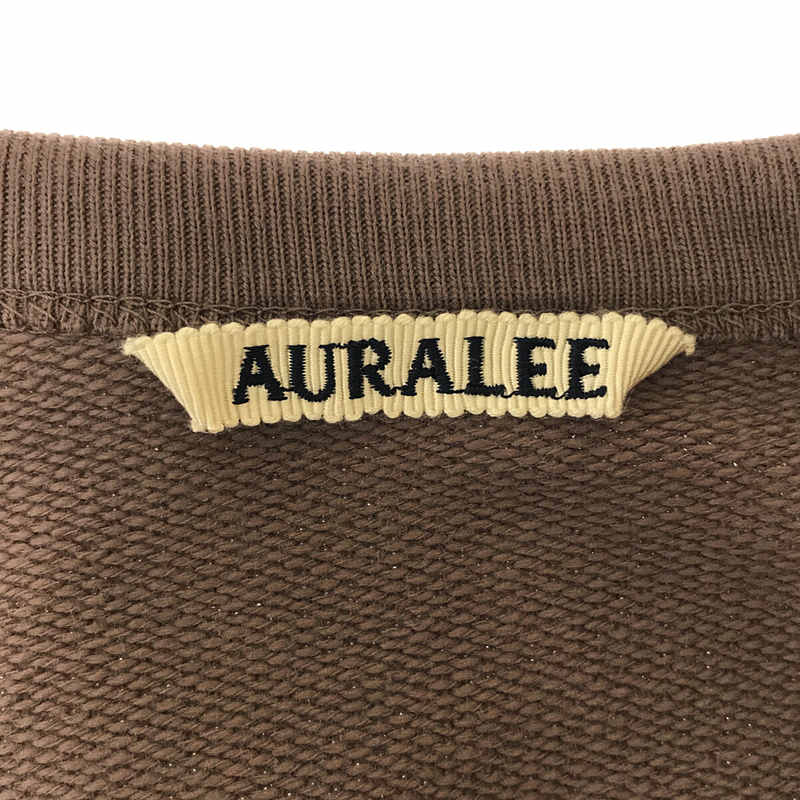 AURALEE / オーラリー SUPER SOFT SWEAT DRAW CODE BIG P/O ドローコード  ラグラン ビッグシルエット スウェット プルオーバー