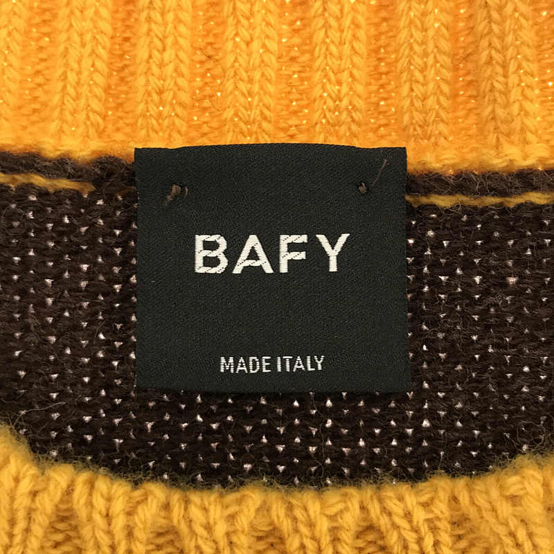 BAFY / バフィー × BEAMS F  ビームス別注 シャギー ボーダー クルーネックニット