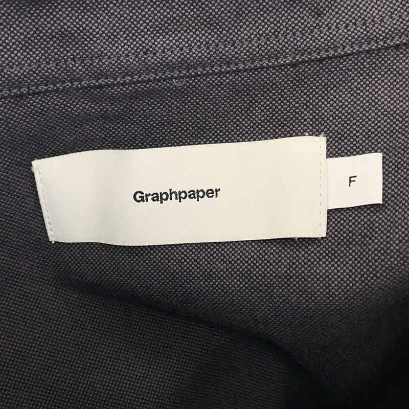Graphpaper / グラフペーパー Oxford Oversized Band Collar Shirt  バンドカラーシャツ