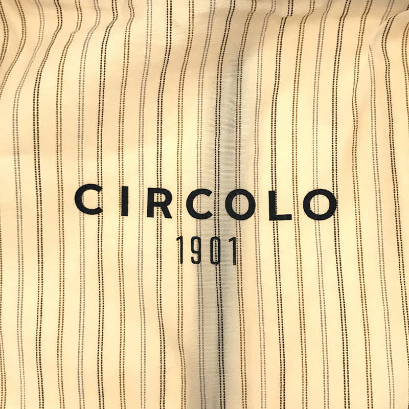 CIRCOLO 1901 / チルコロ1901 2B 鹿の子 カノコ ストレッチ アンコン シングル テーラード ジャケット