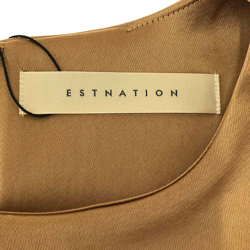 ESTNATION / エストネーション サテンコクーンミニワンピース ドレス