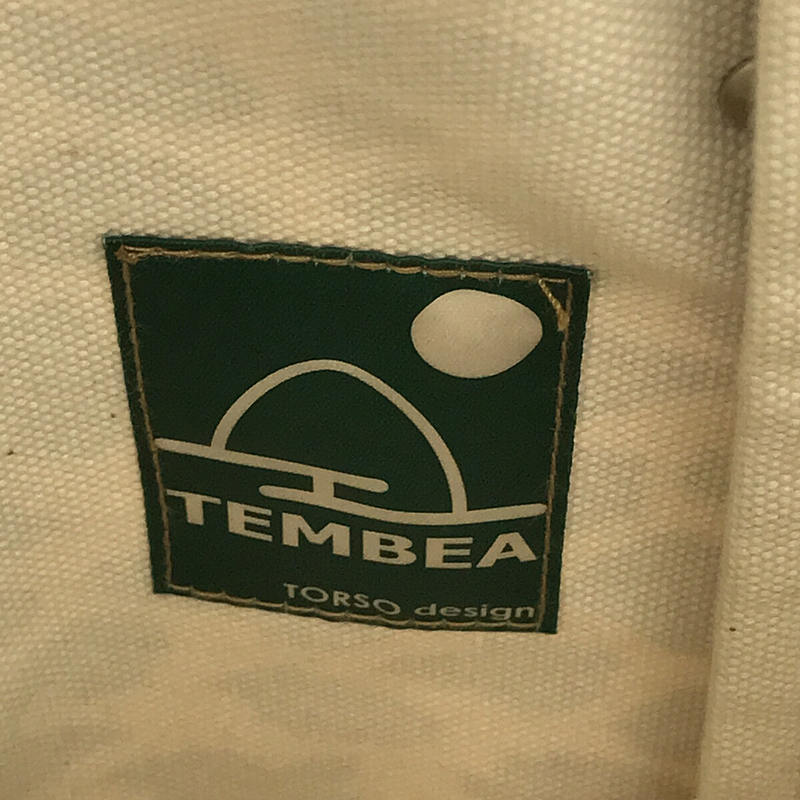 TEMBEA / テンベア レオパード 総柄 レザー切替 キャンバス ハンド バッグ