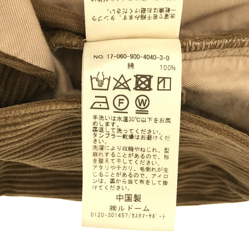 IENA / イエナ コットンコーデュロイ 太コールタックスカート