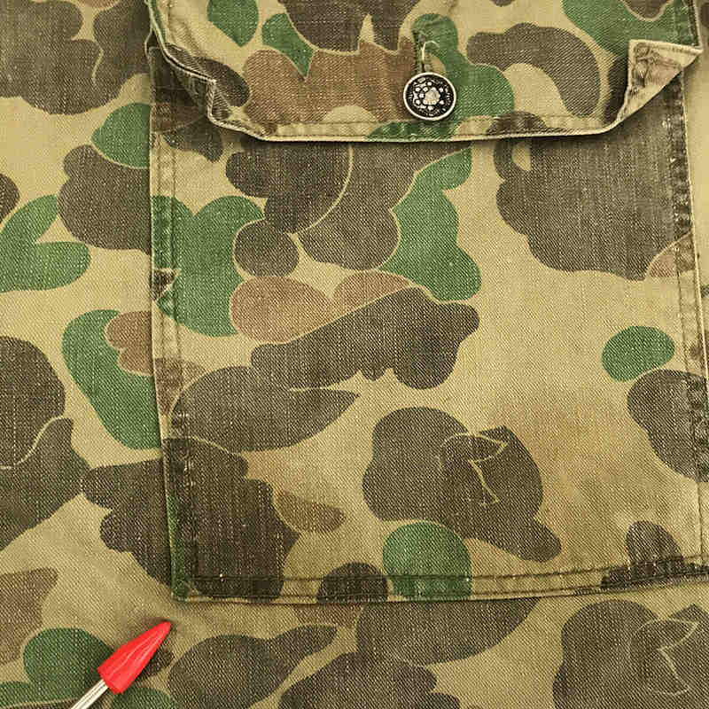 Military Worker Coverall 13スターボタン 迷彩柄 ダックハンターカモ ミリタリー ジャケット カバーオールVINTAGE /  ヴィンテージ 古着