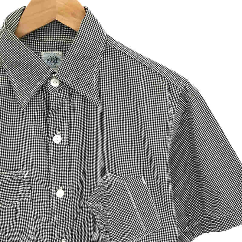 POST O'ALLS / ポストオーバーオールズ USA / Sweet Lighter S/S Shirt ギンガムチェック 半袖シャツ