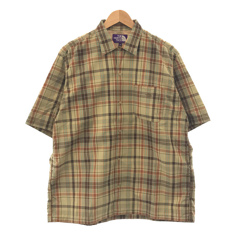 Madras Field H/S Shirt マドラスチェック 半袖フィールドシャツTHE NORTH FACE PURPLE LABEL /  ザノースフェイスパープルレーベル