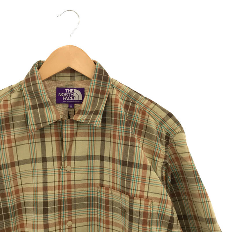 Madras Field H/S Shirt マドラスチェック 半袖フィールドシャツTHE NORTH FACE PURPLE LABEL /  ザノースフェイスパープルレーベル