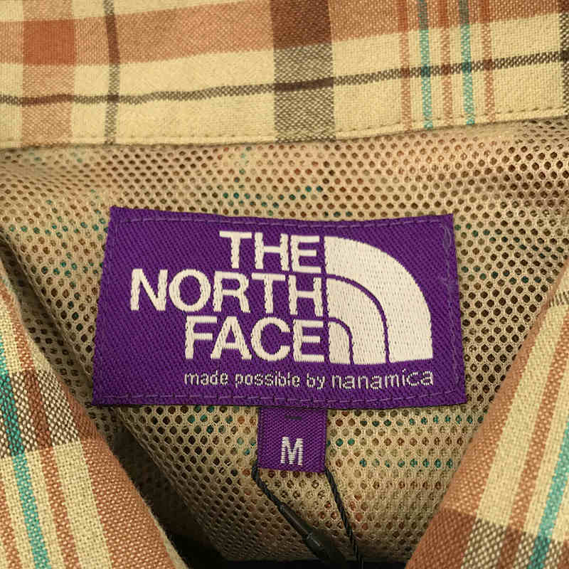 THE NORTH FACE PURPLE LABEL / ザノースフェイスパープルレーベル Madras Field H/S Shirt マドラスチェック 半袖フィールドシャツ