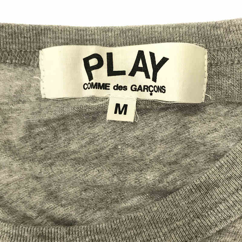 PLAY COMME des GARCONS / プレイコムデギャルソン ハートワッペンロゴ クルーネック コットン Tシャツ カットソー