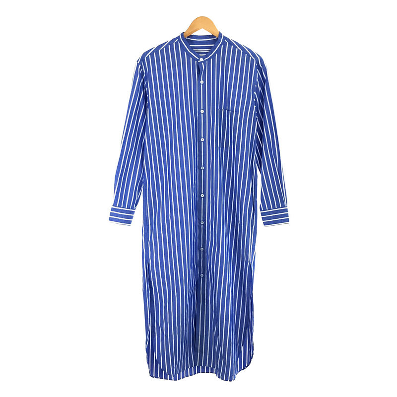 Cristaseya / クリスタセヤ イタリア製 STRIPED COTTON PYJAMA SHIRT ベルト付き ストライプ ロング シャツ ワンピース