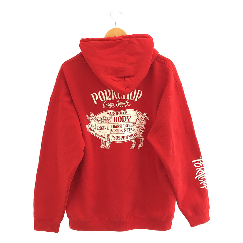 PORK CHOP / ポークチョップ PORK BACK HOODIE バックプリント プルオーバ パーカー フーディー