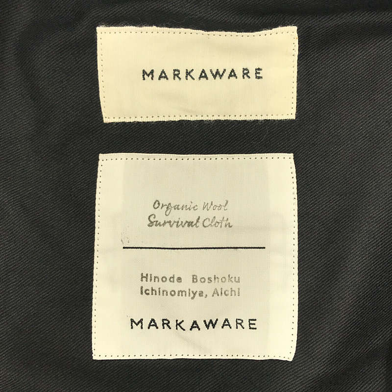 MARKAWARE / マーカウェア PLEATED FRONT PEGTOP ウール ペグトップパンツ
