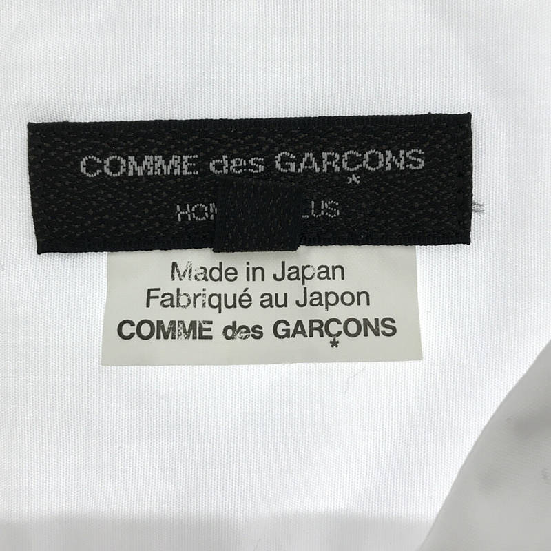 COMME des GARCONS HOMME PLUS / コムデギャルソンオムプリュス コットンブロード 裾裁断 ロングシャツ