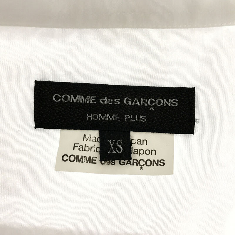 COMME des GARCONS HOMME PLUS / コムデギャルソンオムプリュス コットンブロード 裾裁断 ロングシャツ