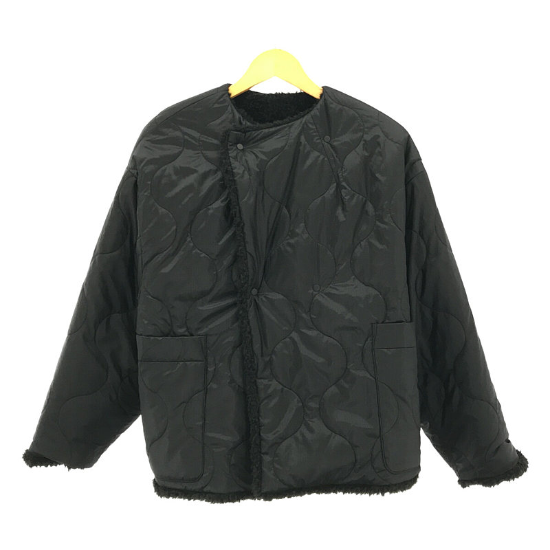 HYKE / ハイク 2way FAUX SHEARLING JACKET リバーシブル フェイクムートン ボア キルティング ライナー ジャケット ブルゾン