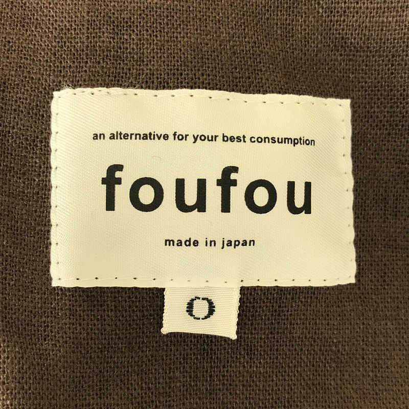 S.F. linen one piece 20 S.F.リネンワンピース 麻foufou / フーフー