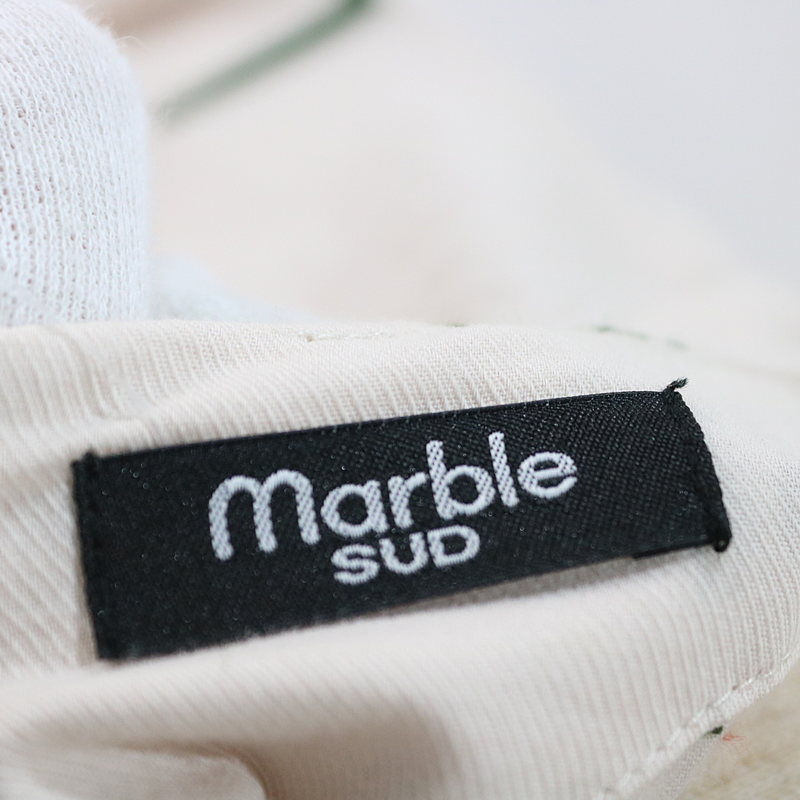 marble SUD / マーブルシュッド コットン花刺繍プルオーバーブラウス