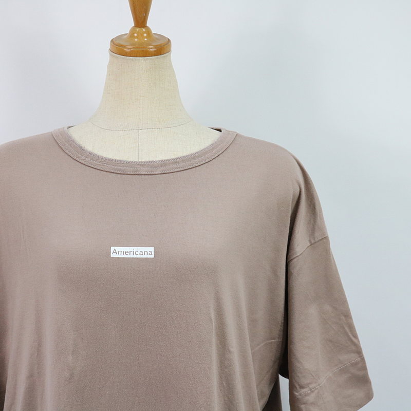 Americana / アメリカーナ ボックスロゴカットソーワンピース