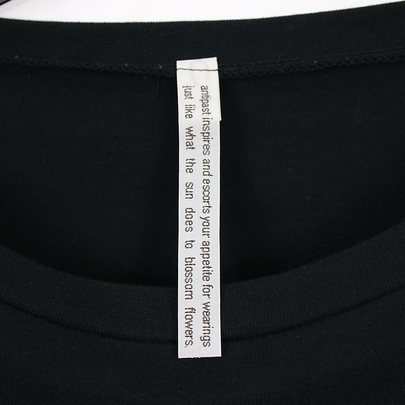 ANTIPAST / アンティパスト メッシュパフスリーブコットン天竺Tシャツ