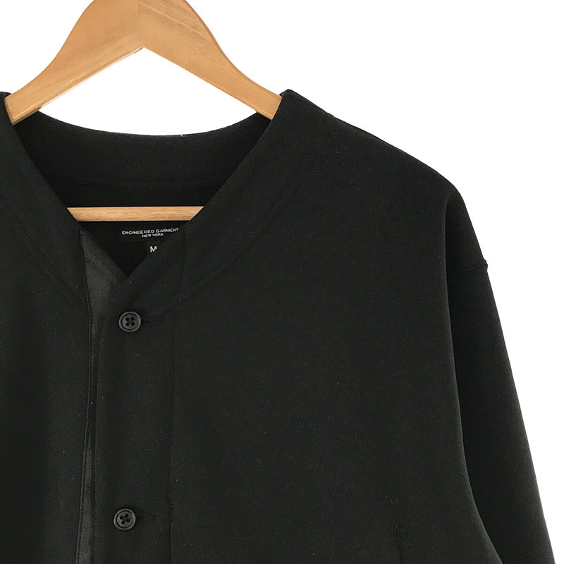 Engineered Garments 2022AW Knit Cardigan - Polyester Track Fleece - Black カーディガン ブルゾン