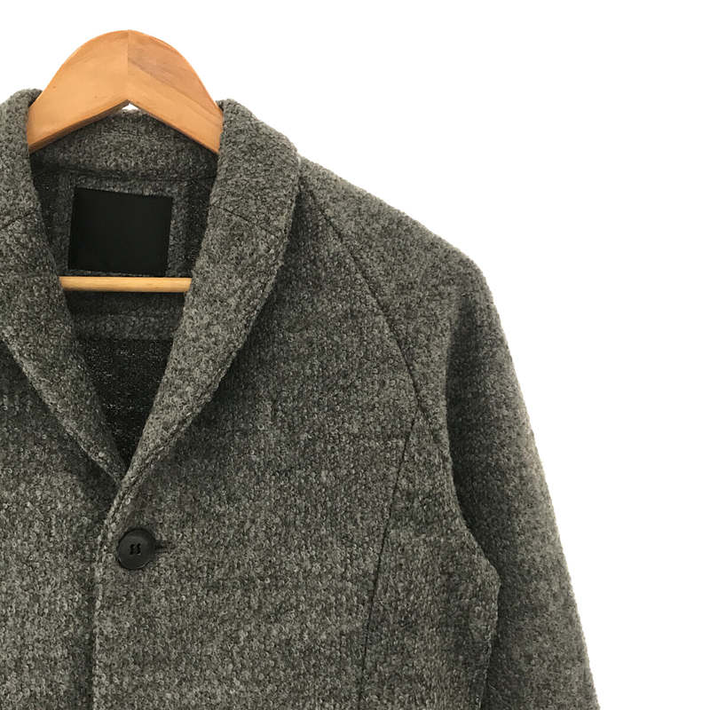 OURET / オーレット WOOL PILE KNIT TWEED SHAWL COLLAR JACKET ウール パイル ニット ツイード ショールカラー ジャケット