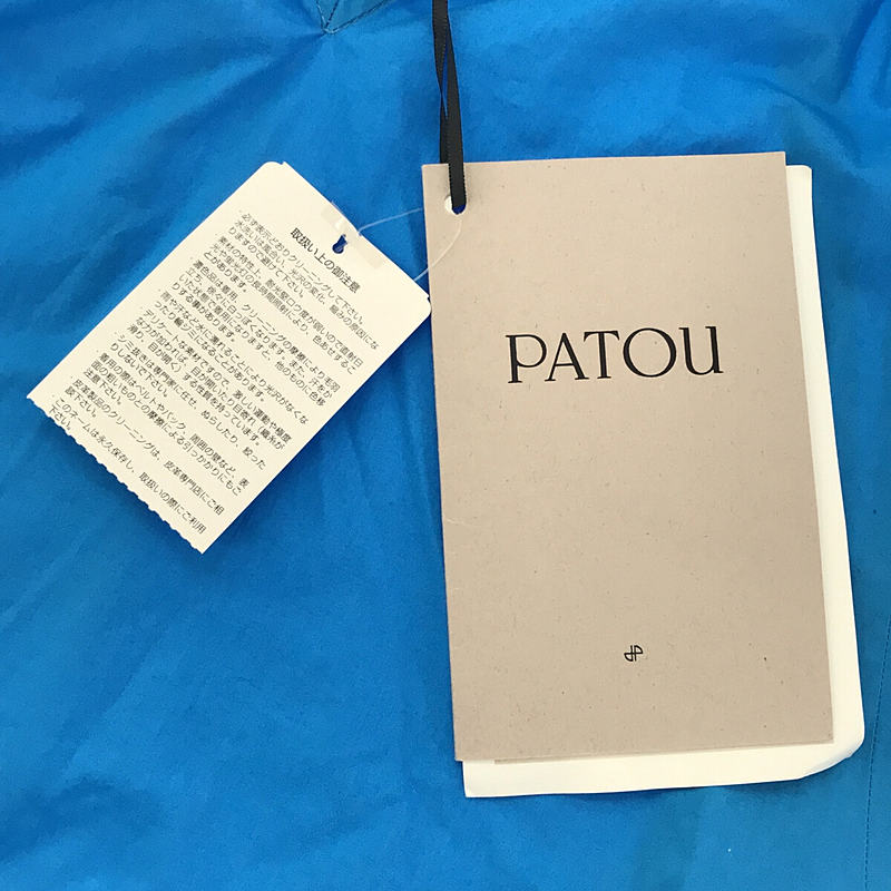 PATOU / パトゥ Volume Long Sleeve Top コットン ドローストリング パフスリーブ トップス ブラウス