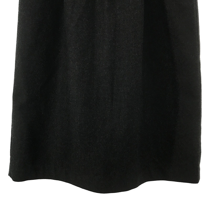 evam eva / エヴァムエヴァ 2021AW wool skirt ウール タック ロング  スカート