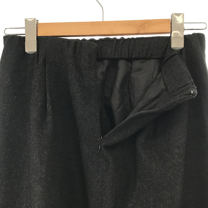 evam eva / エヴァムエヴァ 2021AW wool skirt ウール タック ロング  スカート