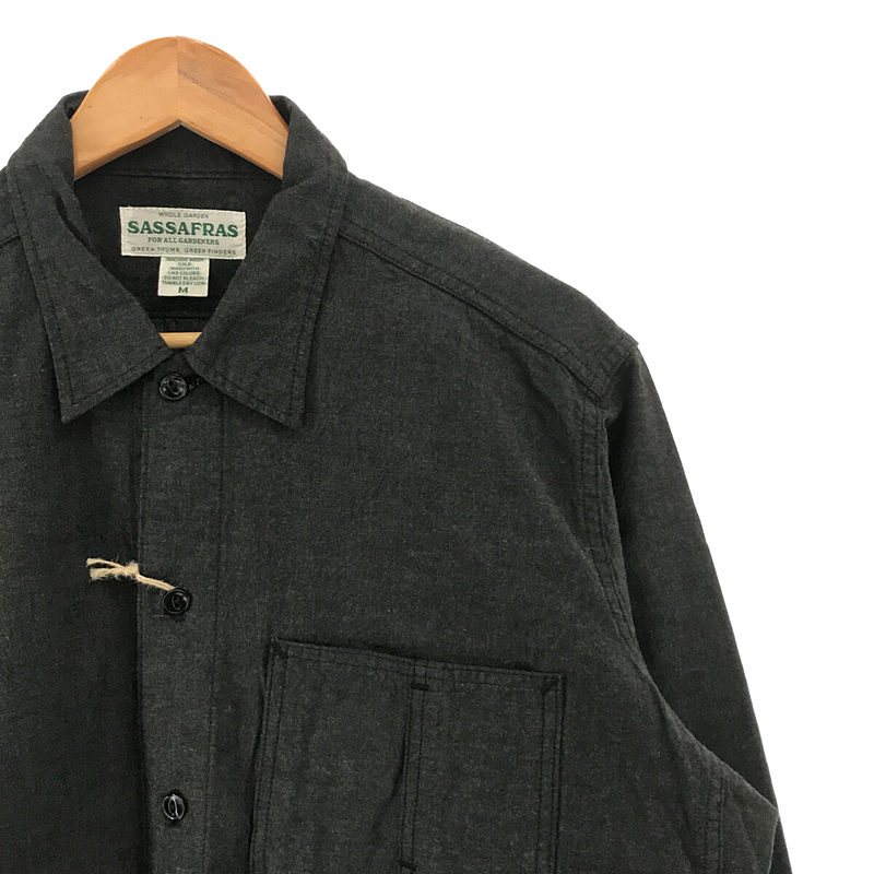 SASSAFRAS / ササフラス タグ付きDiggin Half / 6oz Chambray SF-211825 ディッギンハーフ シャンブレー シャツ ジャケット