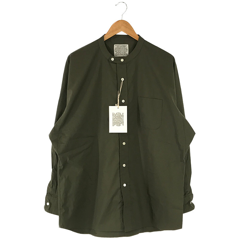 Park Shirt チンストラップ バンドカラー パーク シャツ OLIVE