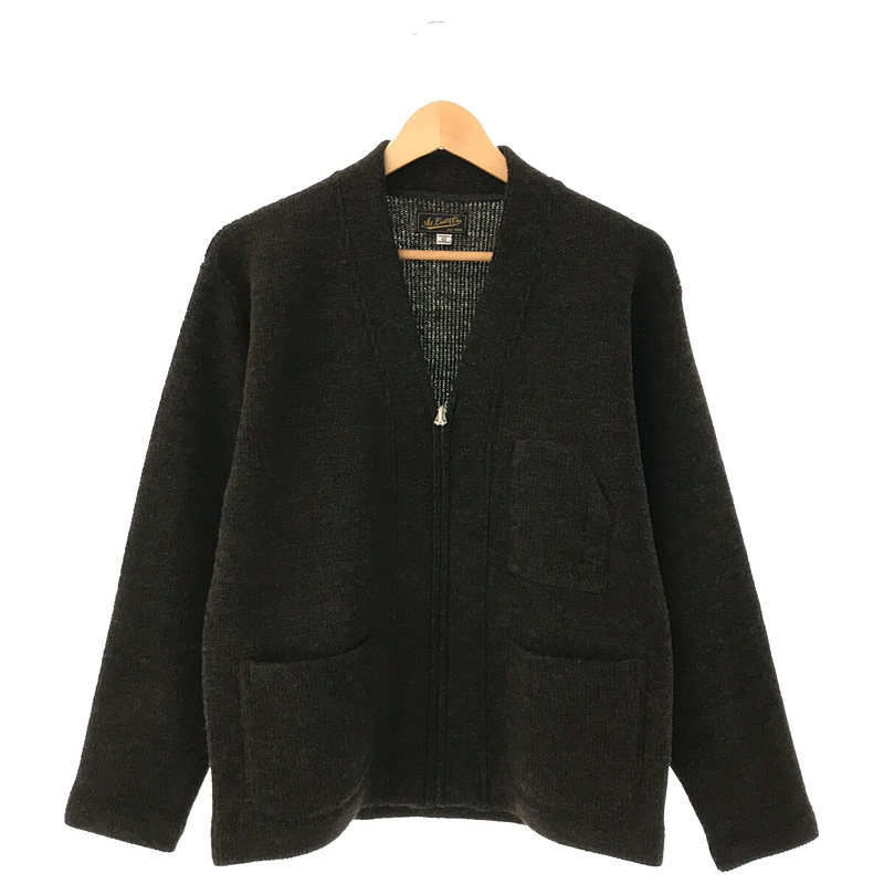 HEAVY WORK CARDIGAN Vネック ジップ ワーク カーディガン