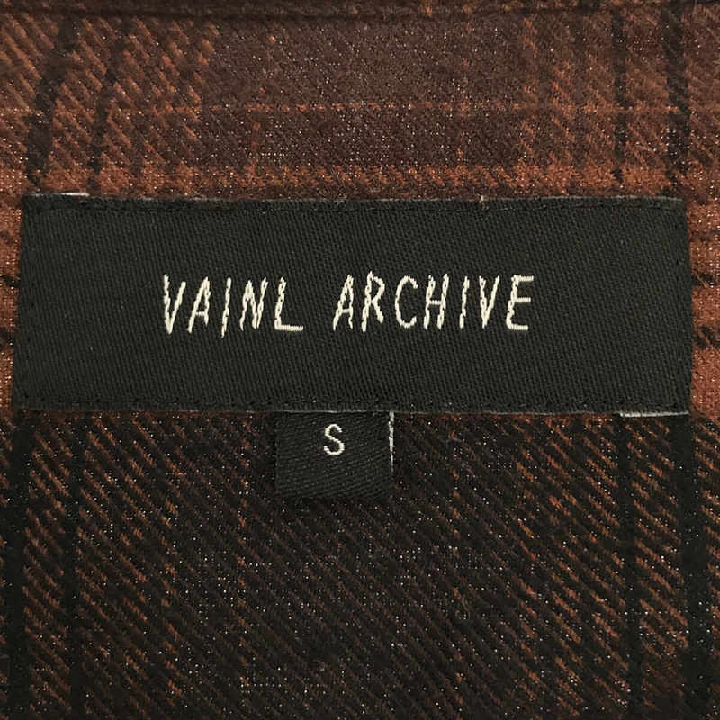 Vainl Archive / ヴァイナルアーカイブ コットン オンブレチェック プルオーバー シャツ カットソー