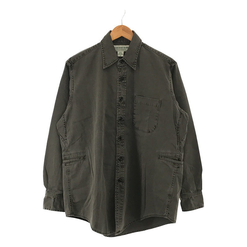 タグ付き Wheel Barrow Shirt Satin  SF-201720 ピグメント染め ウィールバローシャツ ジャケット サテン