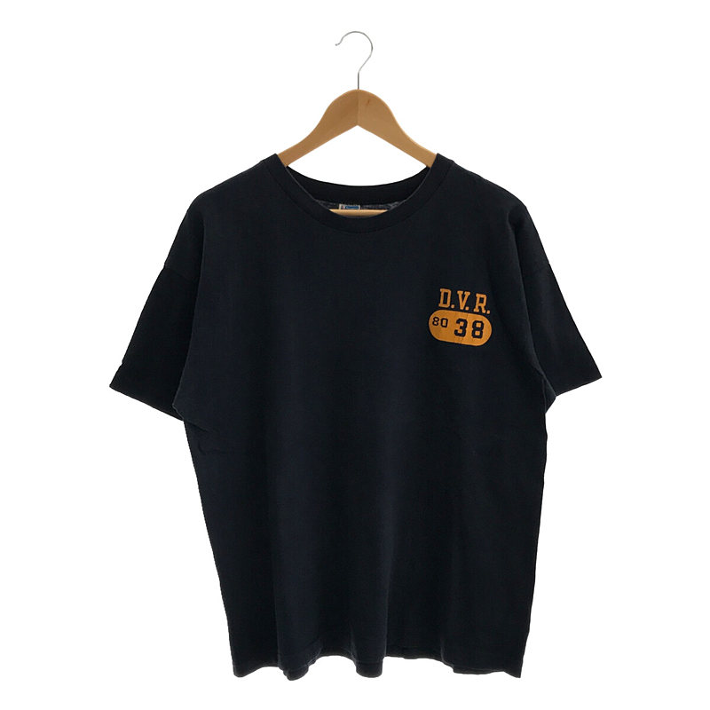 70s ～ VINTAGE ヴィンテージ USA製 バータグ コットン 丸胴ボディ プリント Tシャツ