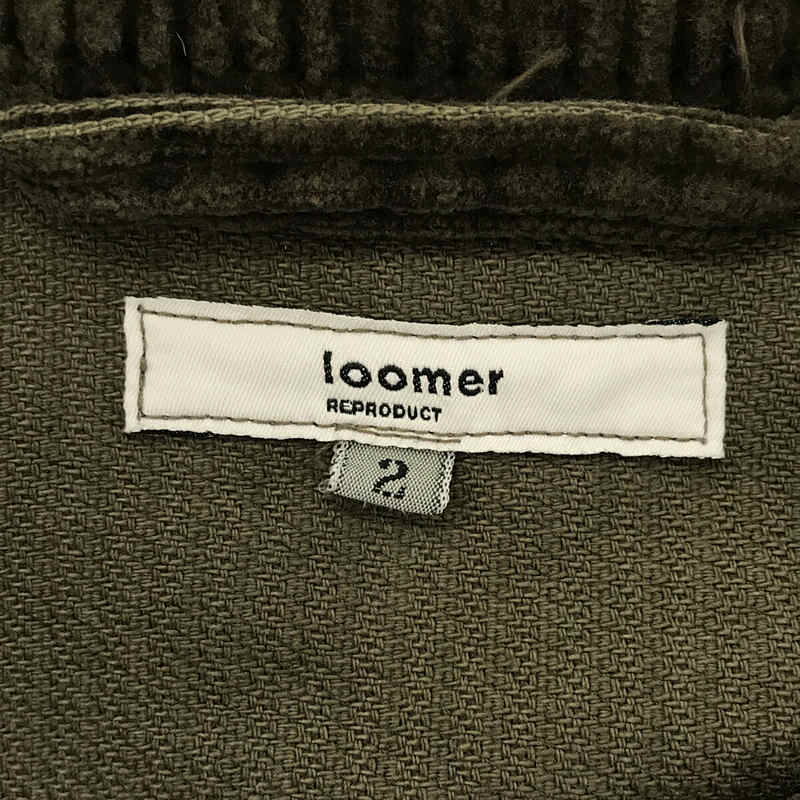 loomer / ルーマー GARMENT DYE CORDUROY BULGARIAN ARMY SHIRT 製品染め コーデュロイ ブルガリアン アーミー