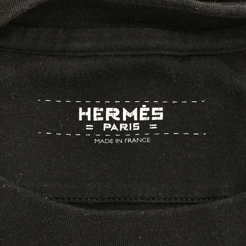 HERMES / エルメス 刺繍 クルーネックカットソー Tシャツ