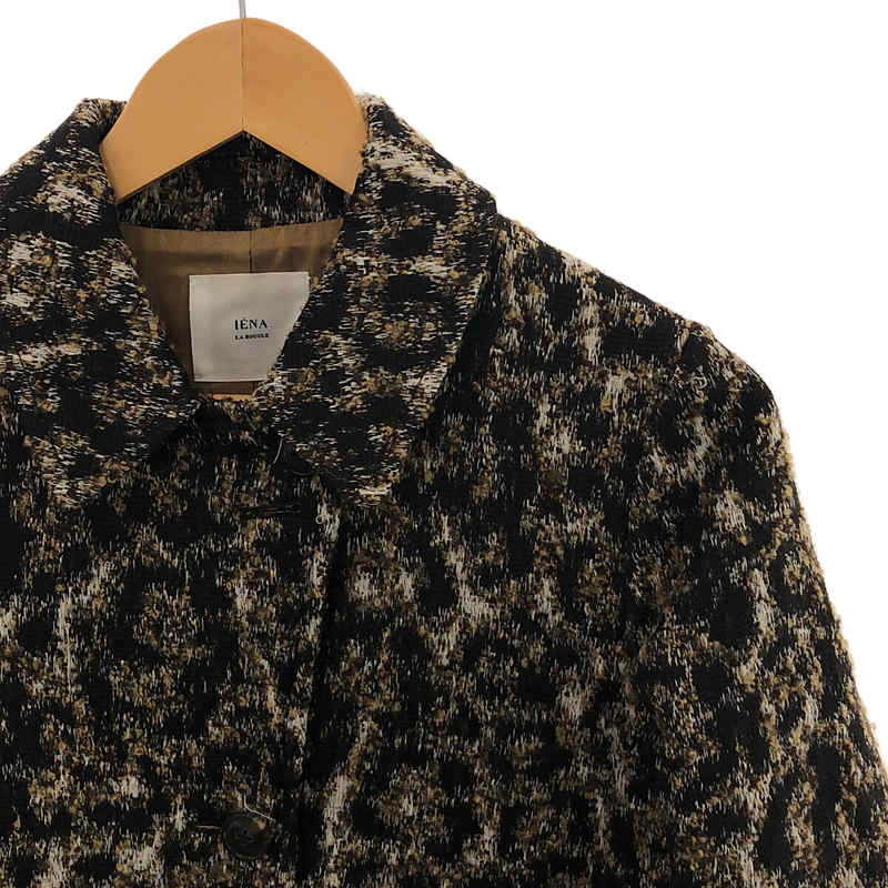 IENA LA BOUCLE / イエナラブークル JQDレオパード ステンカラーコート