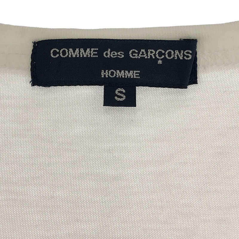 COMME des GARCONS HOMME / コムデギャルソンオム ドット チェック パッチワーク ロングスリーブ Tシャツ