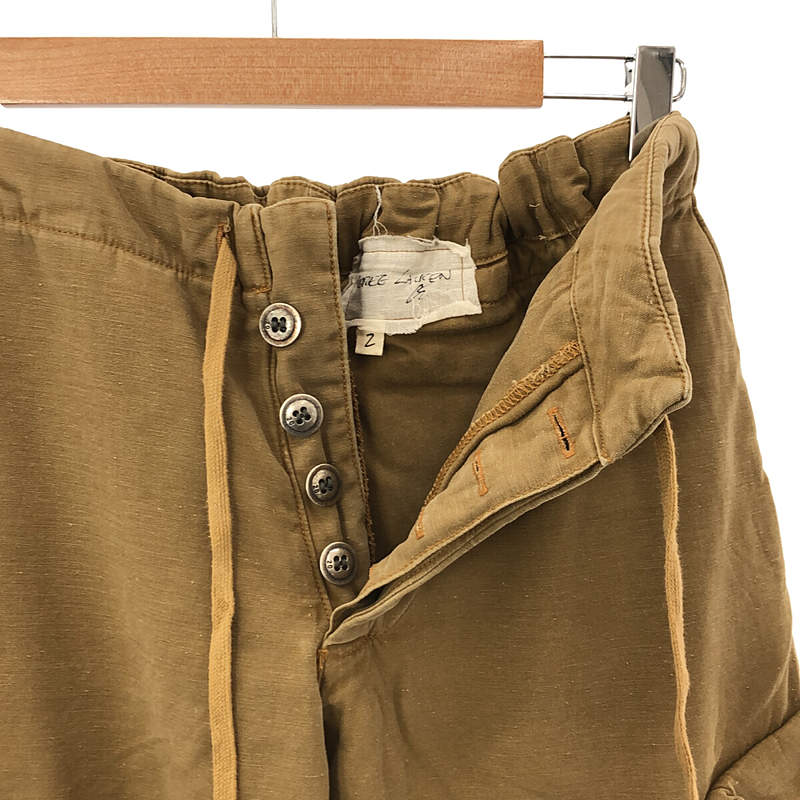 GREG LAUREN / グレッグローレン CARGO PANTS / メタルボタン ドローストリング ミリタリー アーミー カーゴパンツ