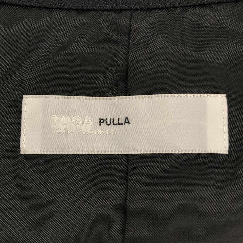 TOGA PULLA / トーガプルラ polyester wool twill blouse ブラウス