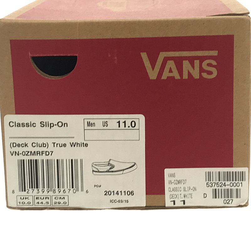 VANS / バンズ classic slip-on deck club