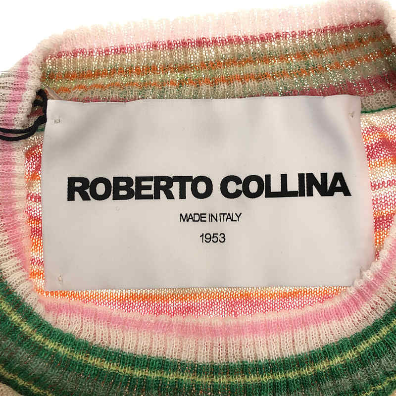 ROBERTO COLLINA / ロベルトコリーナ リネン クルーネック サマーニット