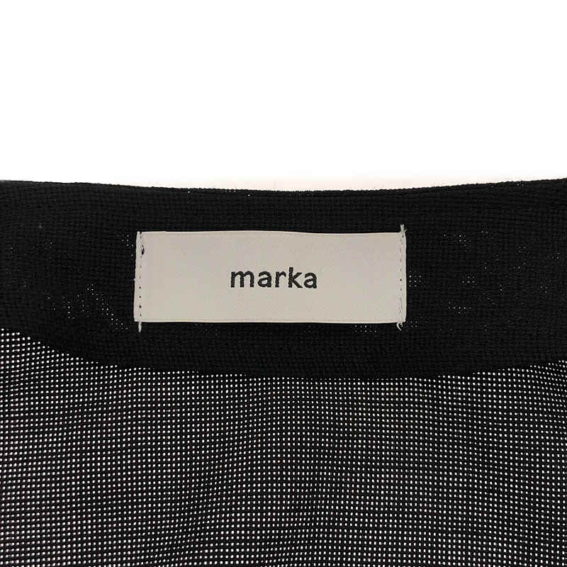 marka / マーカ MINIMALIST CARDIGAN RECYCLE POLYESTER WOOL MESH ミニマリスト カーディガン