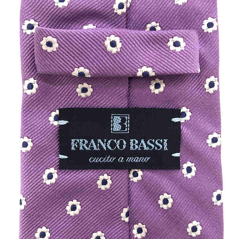 FRANCO BASSI / フランコバッシ 花柄  ネクタイ