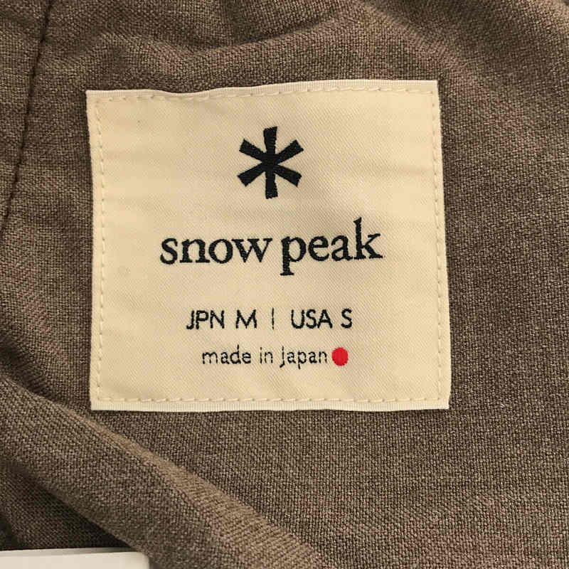 SNOW PEAK / スノーピーク Printed Wo/Ny Pants / ウール タックパンツ