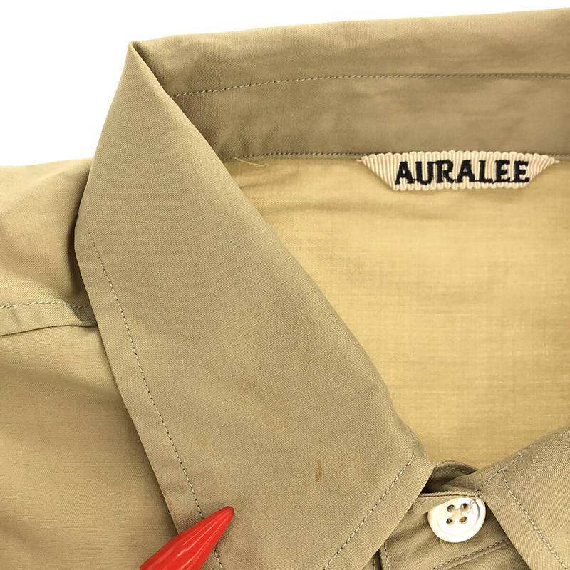 AURALEE / オーラリー WASHED FINX TWILL BIG SHIRTS