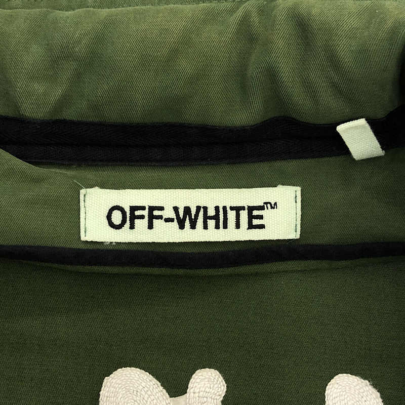 Off-White / オフホワイト バックステッチ刺繍 ミリタリージャケット