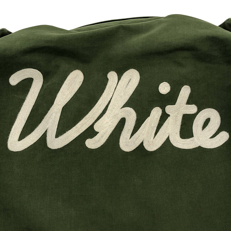 Off-White / オフホワイト バックステッチ刺繍 ミリタリージャケット