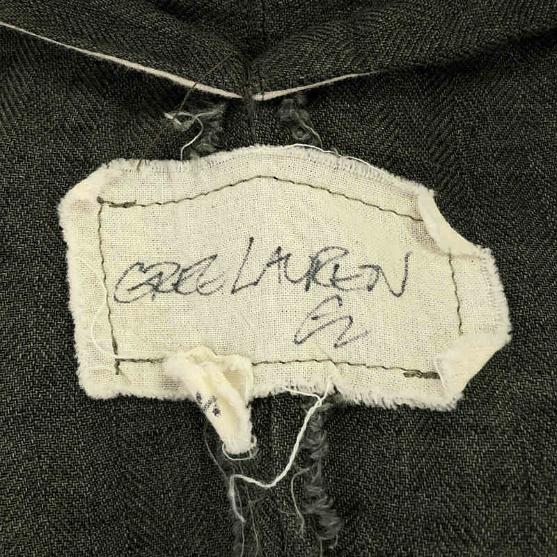 GREG LAUREN / グレッグローレン OLIVER JACKET / ダメージ・パッチワーク メタルボタン ヘリンボーン オリバージャケット