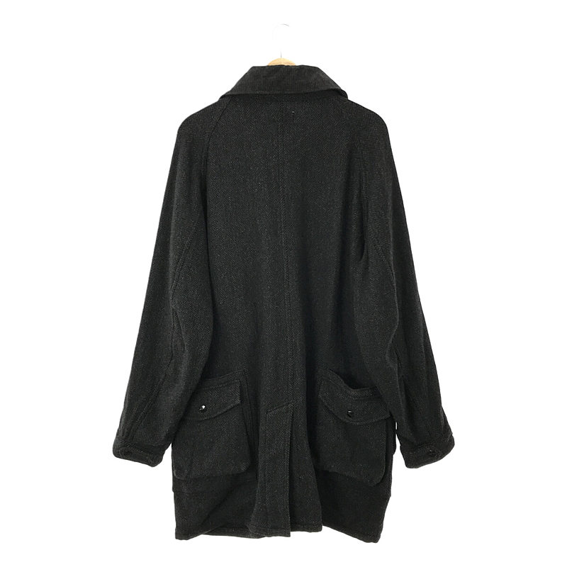 SASSAFRAS / ササフラス DIGS CREW TUBE COAT ヘリンボーン ツイード ディグス クルー チューブコート